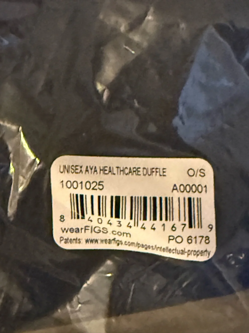 FIGS Navy Duffel Bag with Aya Healthcare Logo NWT in Original Bag